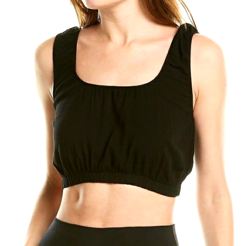 Electric & Rose Linda crop top dark onyx black loose fit XL NWT